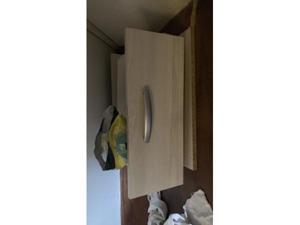 Kast, B40,H200,D48cm 4 planken 2 lades