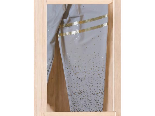 Holala stretchy legging creme goud glitter S/M