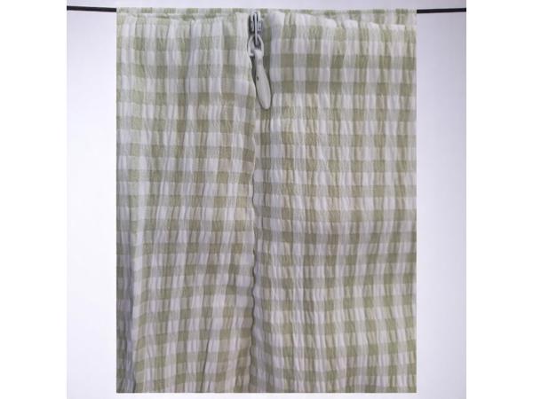 2 delige zomer set rok + top geruit groen L