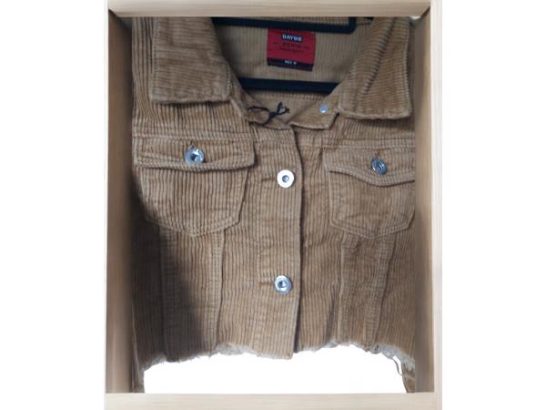 Daisy korte corduroy jas camel M