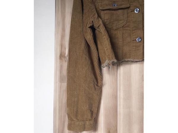 Daisy korte corduroy jas camel M