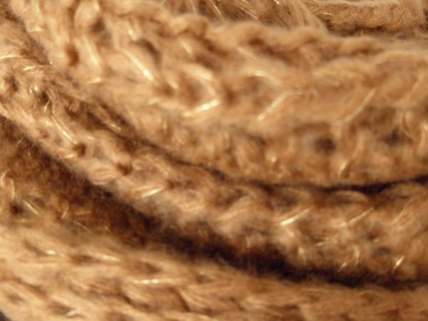 Gebreide lus-sjaal paars, navi of karamel (nieuw)