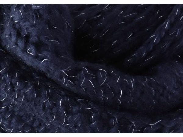 Gebreide lus-sjaal paars, navi of karamel (nieuw)