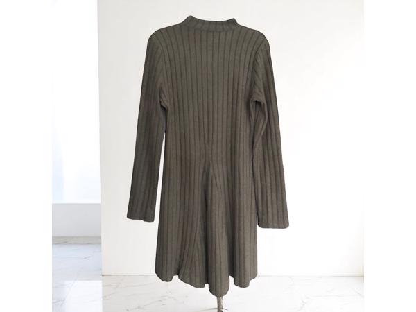 Khaki groene stretchy jurk 2XL/44