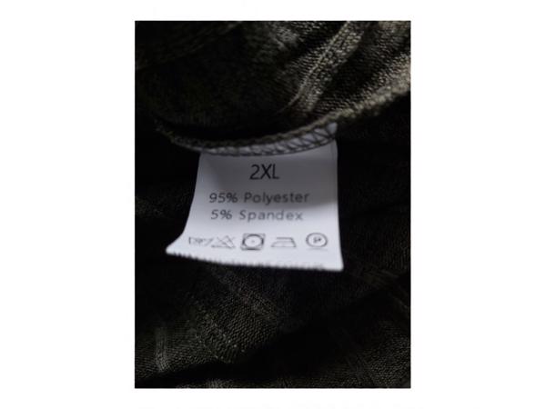 Khaki groene stretchy jurk 2XL/44