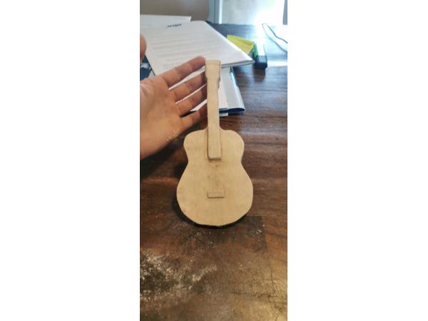 Custom made wood guitar