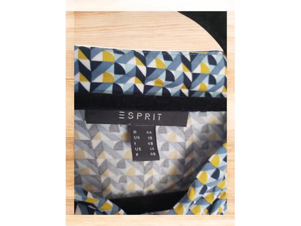 Esprit tuniek blauw mosterdgeel 44