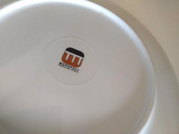 2 Monopoli Porcellana D'Italia borden 22 cm en 28 cm