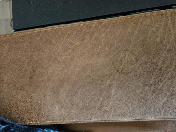 2,5 zits leren cognac bank