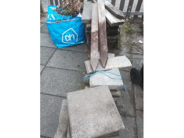 Tegels tuin 60x30 12x en 30x30 20x