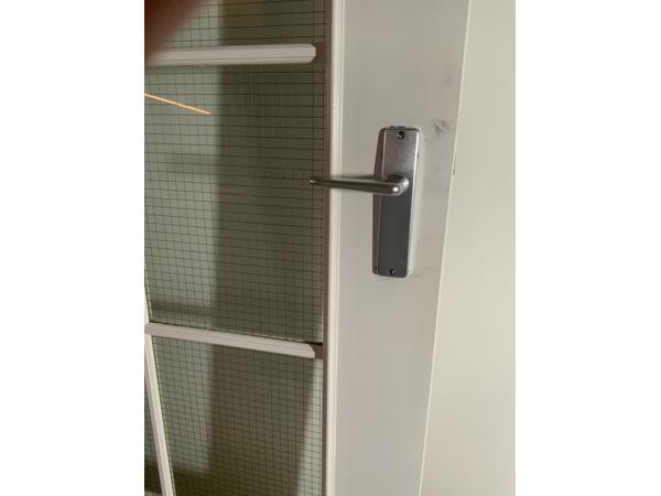 Binnendeur met gestaald glas