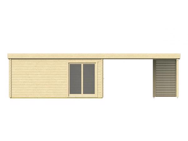 Blokhut - Tuinhuis Casper | 58 mm | vuren onbehandeld