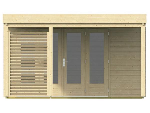 Blokhut - Tuinhuis Casper | 58 mm | vuren onbehandeld