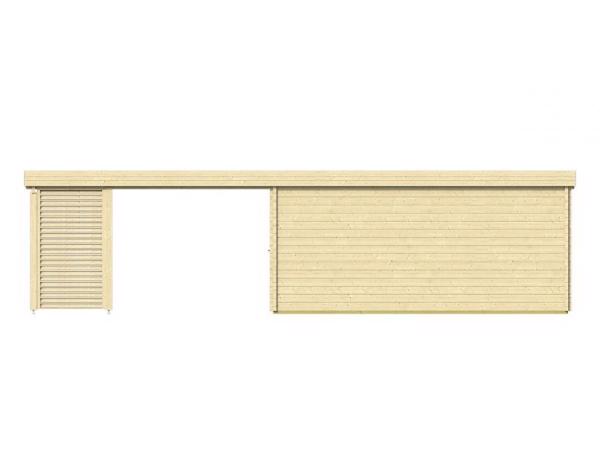 Blokhut - Tuinhuis Casper | 58 mm | vuren onbehandeld