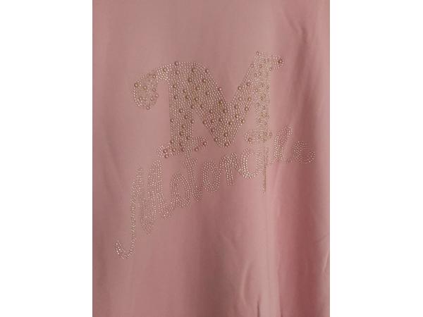 Arino sweatjurk motorcycle strass steentjes roze XL/XXL