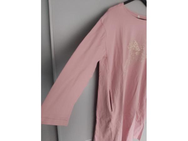 Arino sweatjurk motorcycle strass steentjes roze XL/XXL