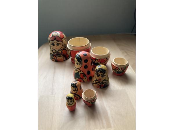 Poppetjes Matroesjkas + Peper en Zout stel