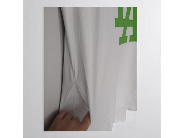 Shirt jurk LA wit groen one size