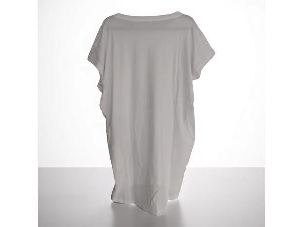 Shirt jurk LA wit groen one size