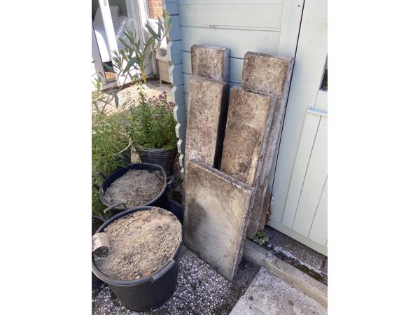 Gratis opvulzand en tegels