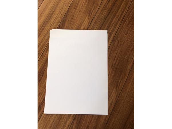 nieuw groot pak wit stevig tekenpapier wel 100 vel