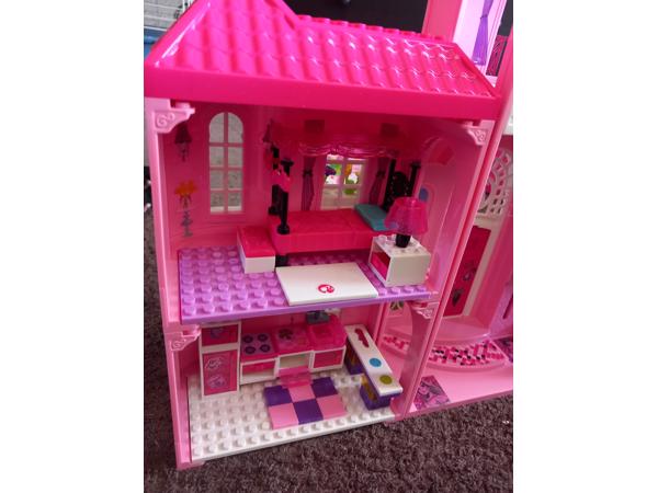 Bloks barbie huis, incompleet