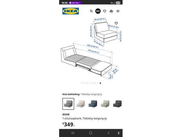 IKEA Slaap fauteuil NIEUW