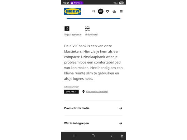 IKEA Slaap fauteuil NIEUW