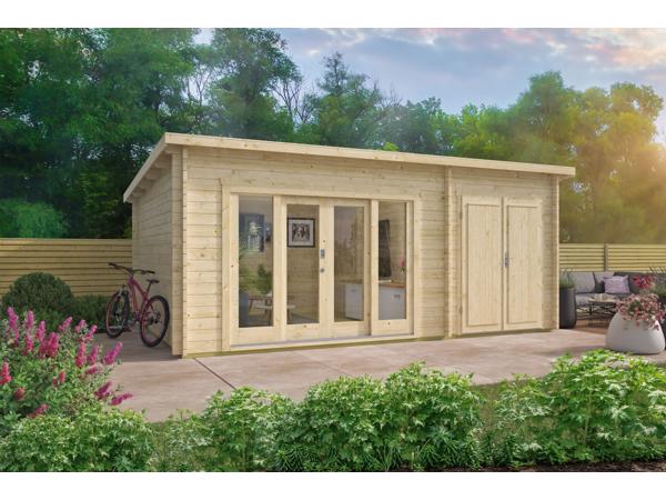 Blokhut - Tuinhuis Meg | 44 mm | onbehandeld