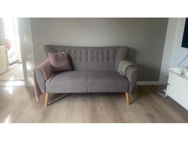 2 zits zitbankje taupe scandinavisch