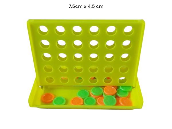 4 op een rij spel , geel mini 7,5cm x 4,5cm