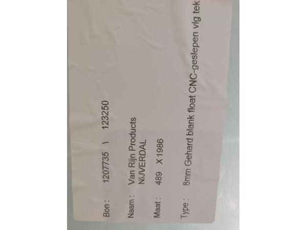 Inklapbare glazen douche/badwand