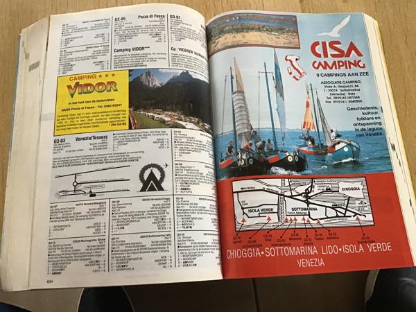 Boek Campingplaatsen inter. gids ,7000 pl.in heel Europa