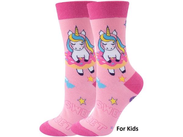 Sokken - maat 33-38 – unicorn - eenhoorn – multicolor - cade