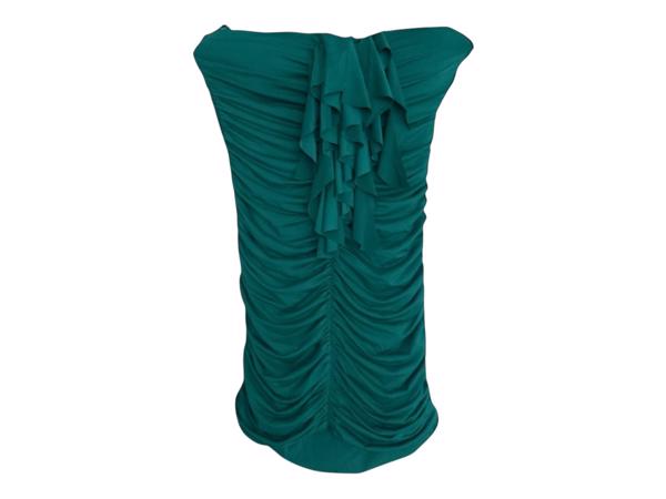 Stretchy offshoulder jurk groen S/M