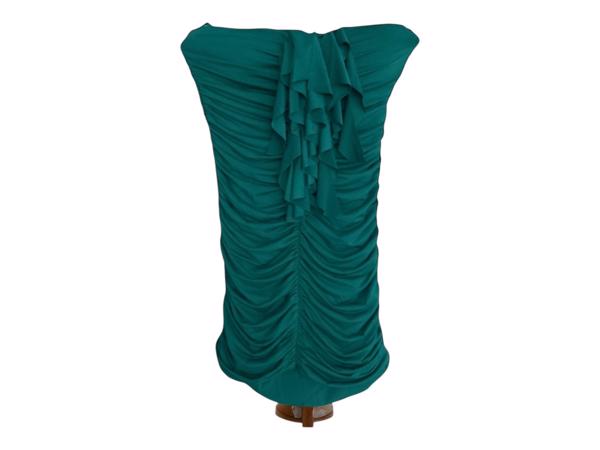 Stretchy offshoulder jurk groen S/M