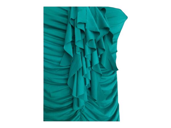 Stretchy offshoulder jurk groen S/M