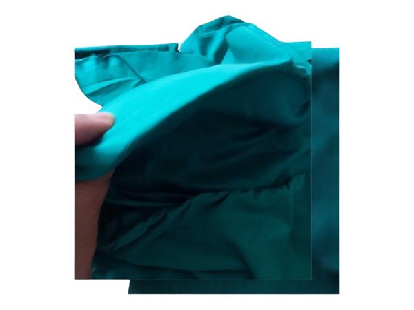 Stretchy offshoulder jurk groen S/M