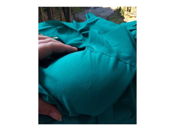 Stretchy offshoulder jurk groen S/M