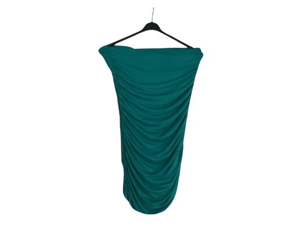 Stretchy offshoulder jurk groen S/M