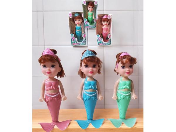 set van 3x Mermaid zeemeermin poppen 18cm