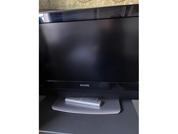 Philips televisie zwart en plat model