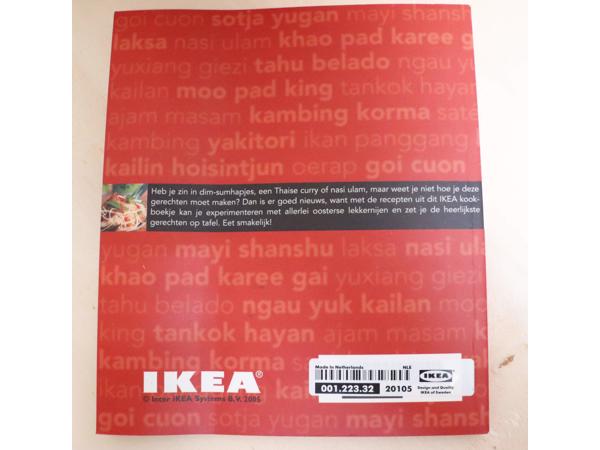 Kookboek De Oosterse keuken (Ikea) 95 blz.  in nieuwstaat