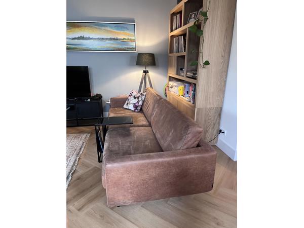 Leren cognac bank van vtwonen