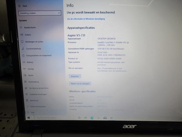 acer aspire v3 731   i7