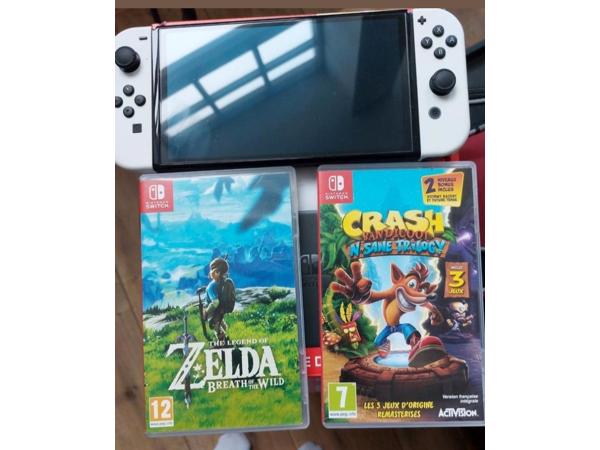 Nintendo Switch oled inclusief spelletjes ALLEEN VERZENDEN!!