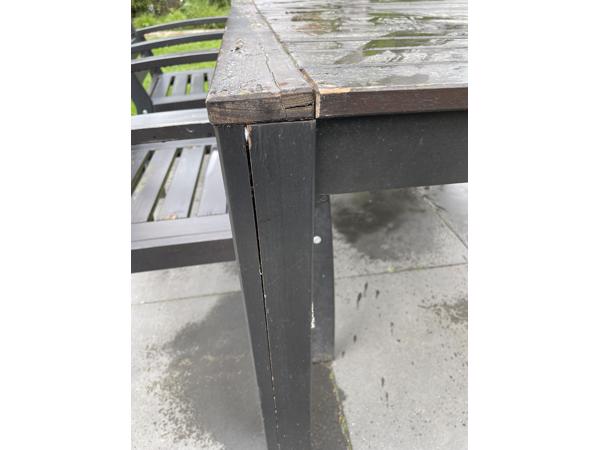 Tuintafel en 3 stoelen