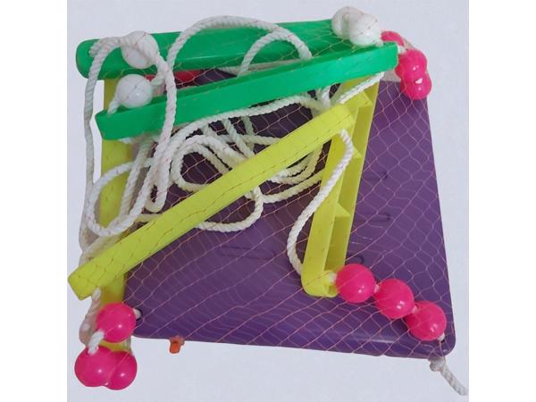 Kunststof schommel paars geel groen roze tot 20kg