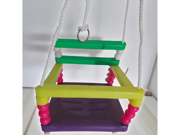 Kunststof schommel paars geel groen roze tot 20kg