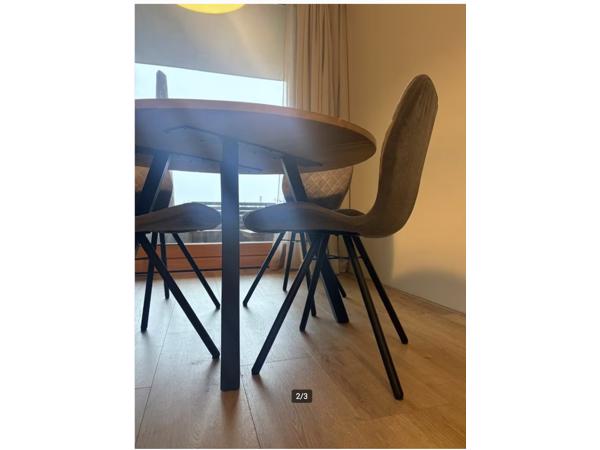 4 eetkamerstoelen - grijs